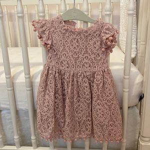 Baby Girl Pink Lace Dress